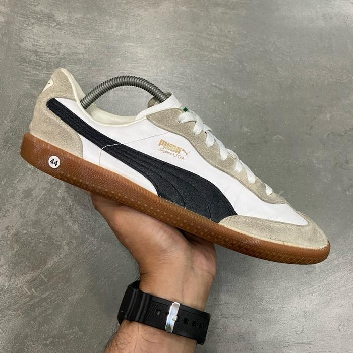 [Size 44] Rare Puma Super Liga OG Retro White Black (356999-12) Second Original Kondisi Nominus. Har