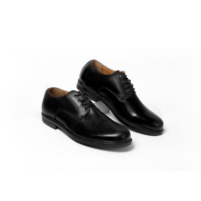 Work Series Derby Black - Brygan Craftmanship Sepatu Kerja Pantofel Pria Shoes Hitam