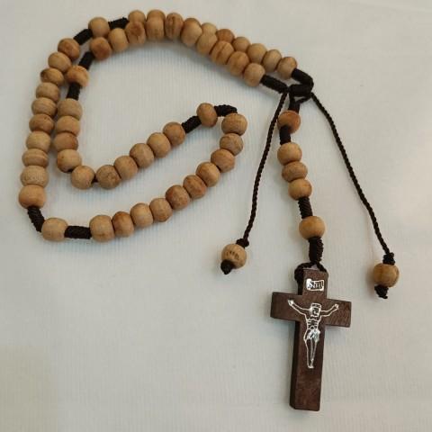 Yeraya Rosario Tali Kayu Wangi Cendana 8mm rosario kayu wangi kalung doa rosario putih rosario mote 
