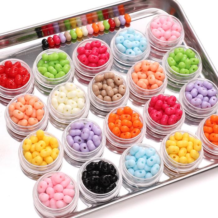 Mote Manik Pasir Model Kacang/ Paanut Beads Harga/50Gr
