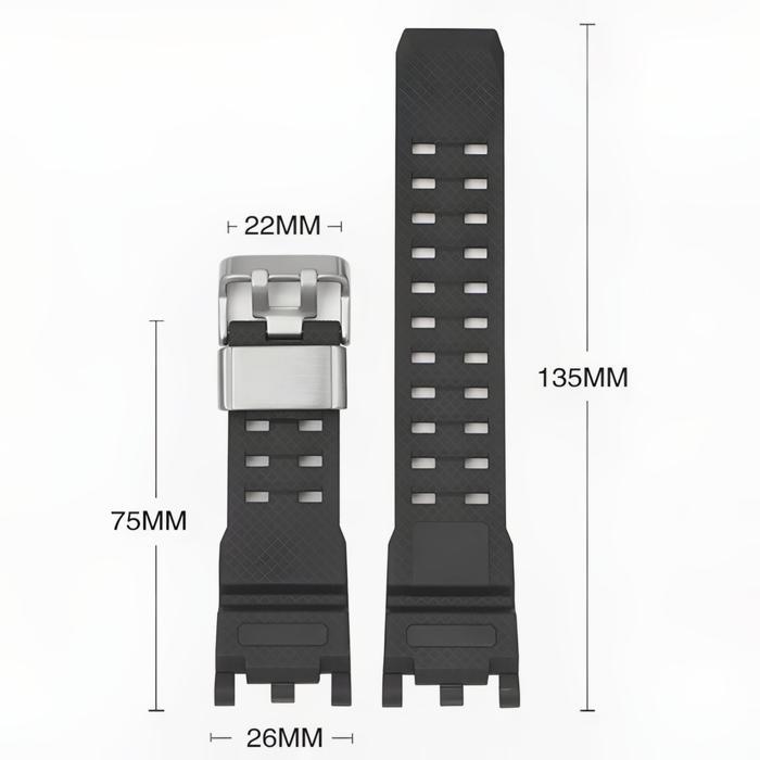 Tali Jam Tangan Gwg-2000 Replment Strap Rubber Mudmaster Gwg 2000 Mudmaster Gwg-2040 8110.26