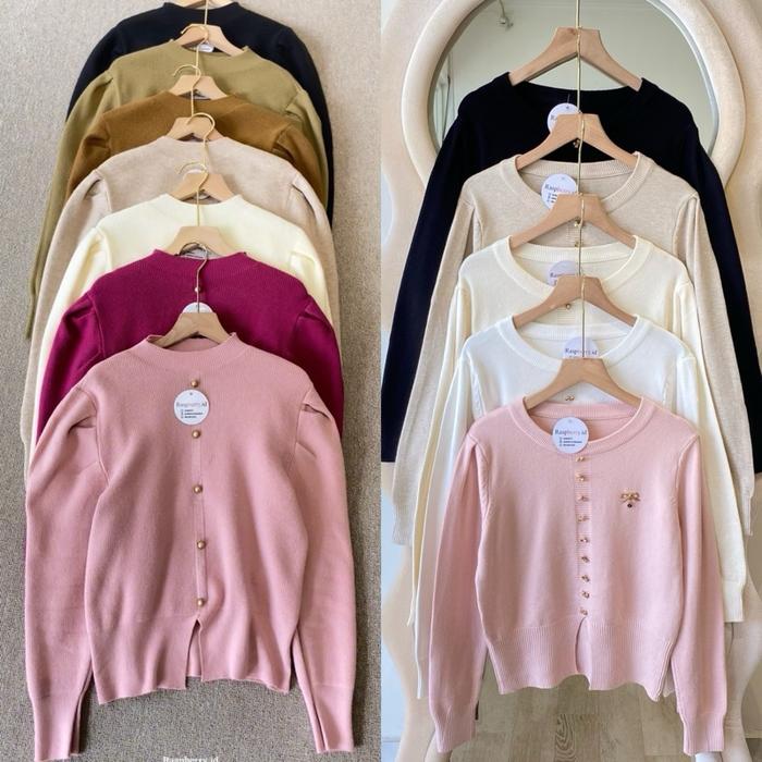 Raspberry.id Puffy blouse Atasan Basic premium  Sweater Top Knitwear