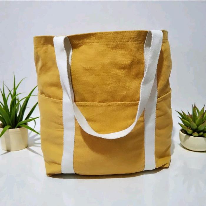 Asos Mustard Unisex Shopper / Tote Bag Original