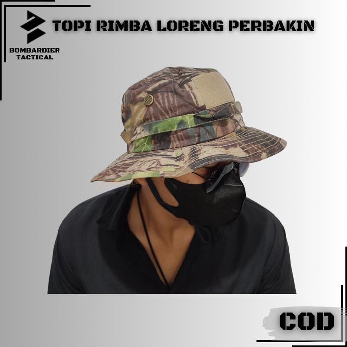 Topi Import Topi Rimba Army  Topi Jungle Hat Tactical  Topi Gunung Outdoor  Topi Bucket  Topi Advent