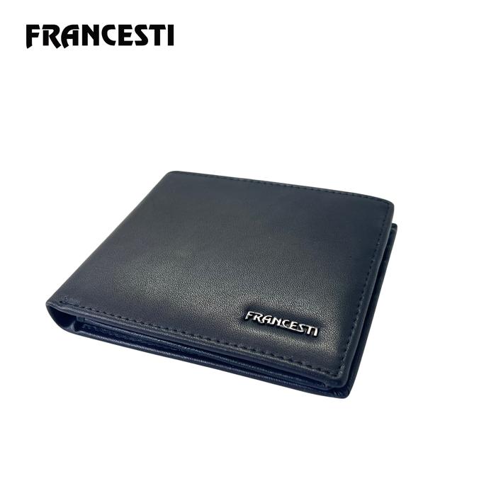 Francesti Dompet Pria Genuine Leather 163 Black kulit sapi original Hitam
