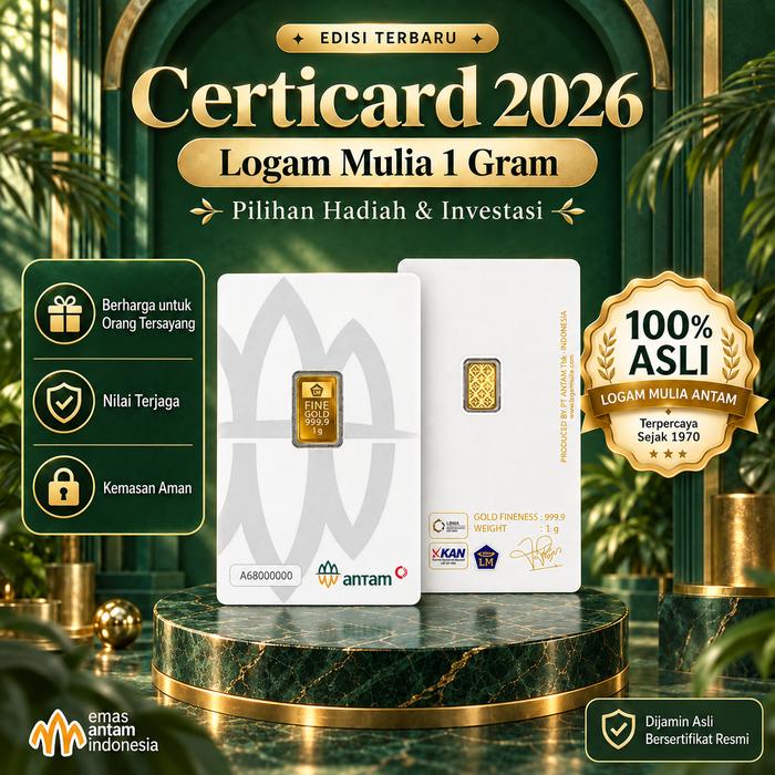 Antam Logam Mulia Emas Antam 1 Gram Emas Logam Mulia Antam 1 Gram