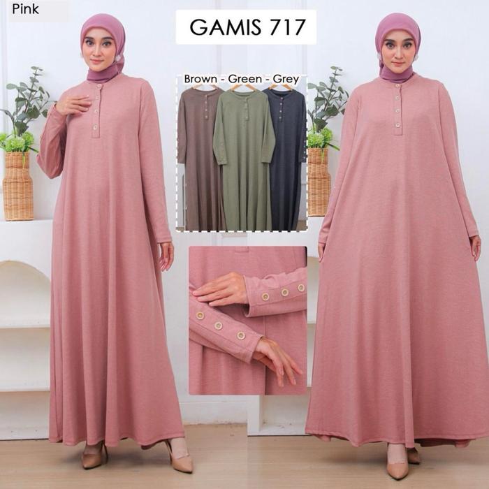 GAMIS KNIT MAXI DRESS KAOS RAJUT IMPORT/ model polos n elegant