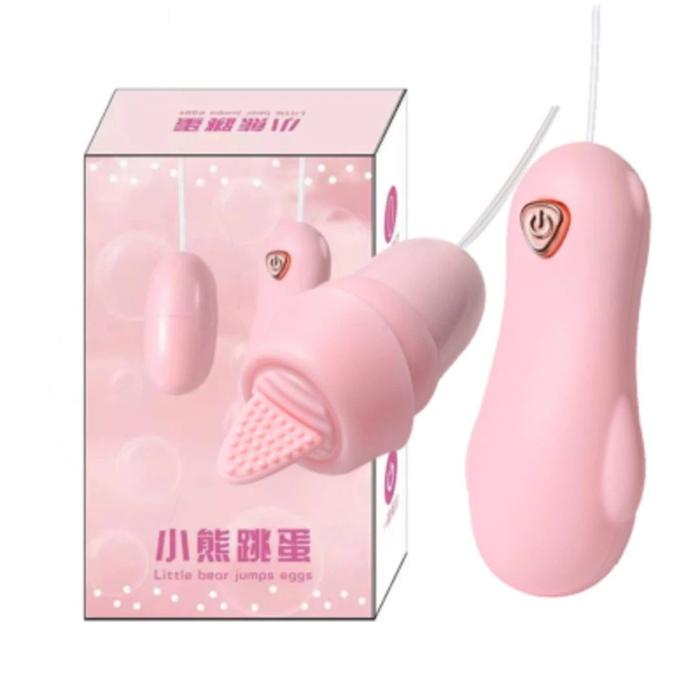 Kusumawi Mainan Vibrat Realistis 12 Mode Getaran, Lidah Palsu Untuk Wanita