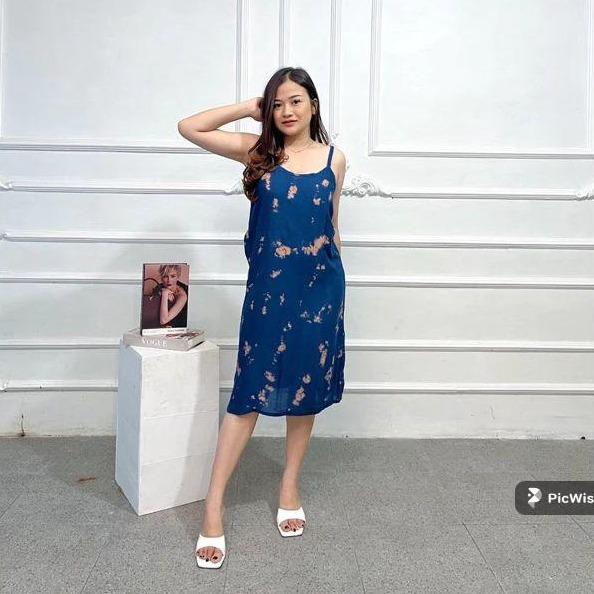[PROMO SPESIAL] Daster Narini Bali Tie Dye Tali Satu Adem dan Lembut Nyaman Santai Dress Tidur Wanit