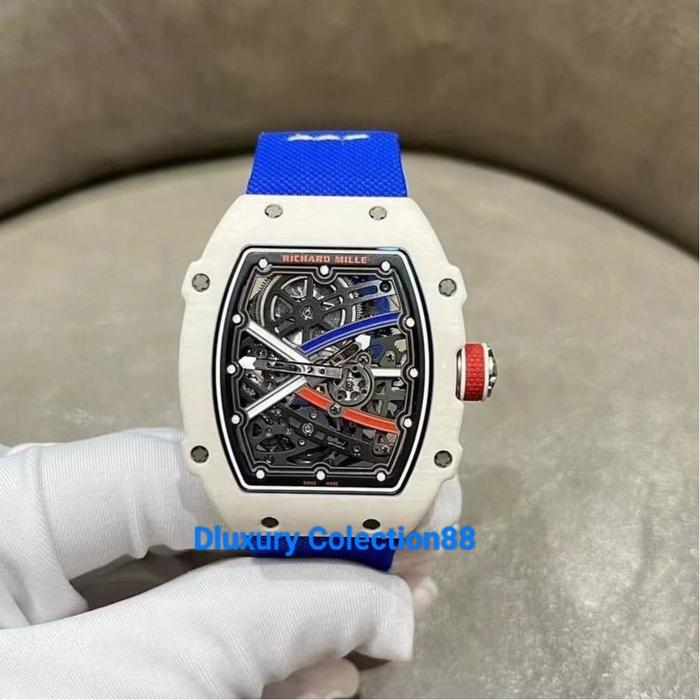 RichardMille Watch RM67-02 White Carbon Case Swiss Tourbillon