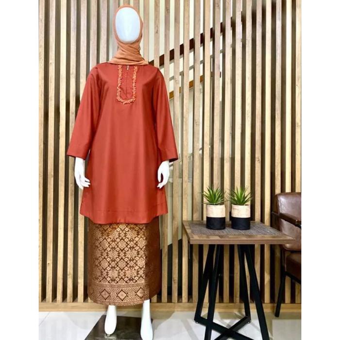 Ready- Set Tunik Batu Payet Original Kamari // Set Tunik Modern // Tunik Kamari Batu payet