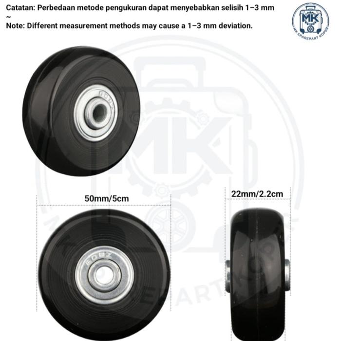 Roda Koper Single Bering 5Cm
