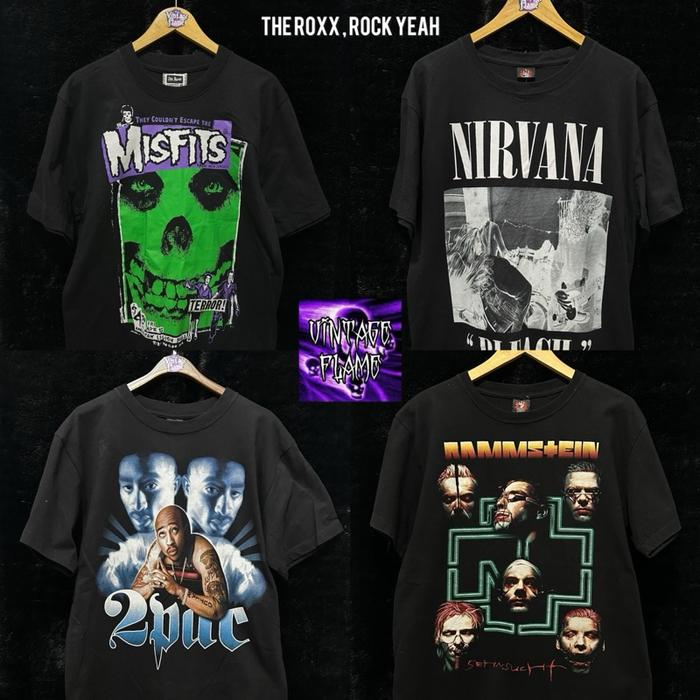 Kaos Bootleg Band Tag The Roxx, Rock Yeah