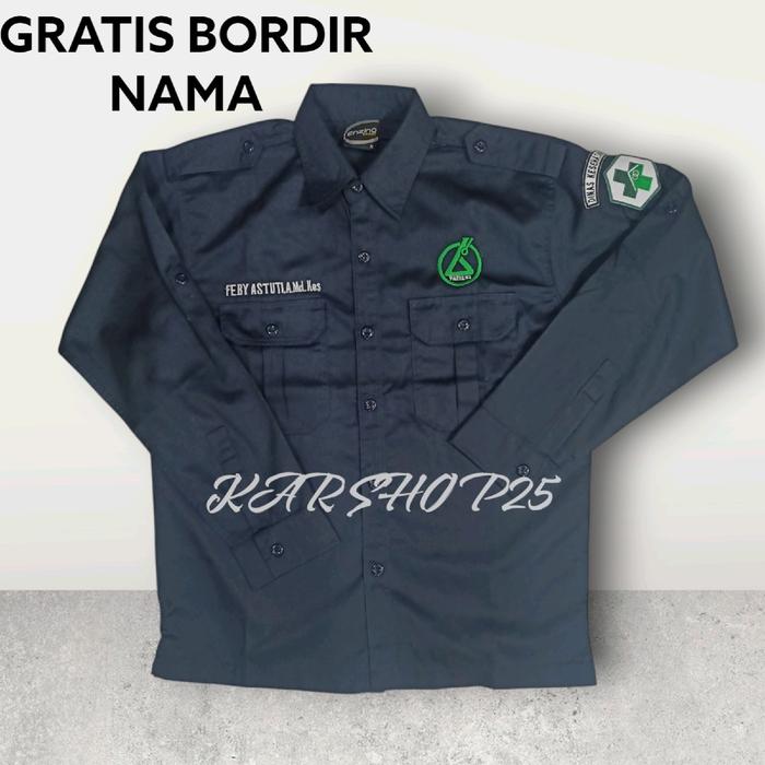 KEMEJA PATELKI LENGAN PANJANG TERBARU ATASAN BAJU PATELKI SERAGAM PDH PATELKI