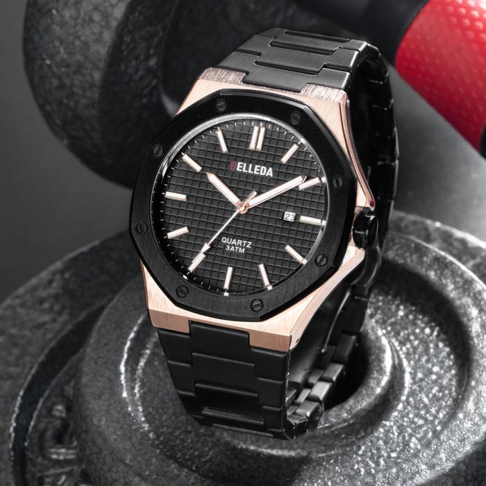 JAM TANGAN Pria BELLEDA 9588 Rantai Stainlees Steel Analog Water Proof Watches