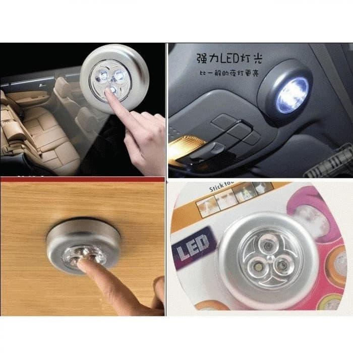 Lampu tempel LED stick and click