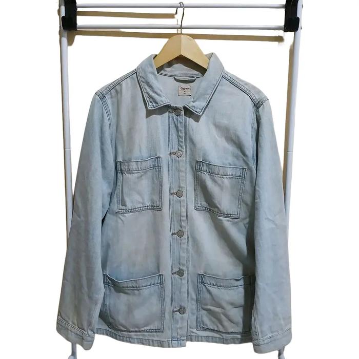 GAP 1969 Denim Chore Jacket Original Pria Jaket Casual Basic