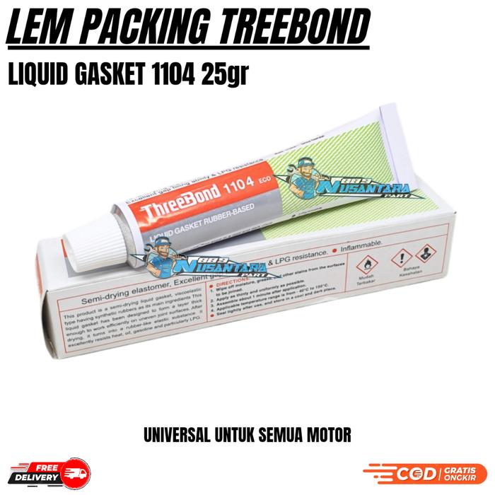 LEM PAKING MESIN THREEBOND 1104 25 GRAM ASLI ORIGINAL GASKET RUBBER BASED