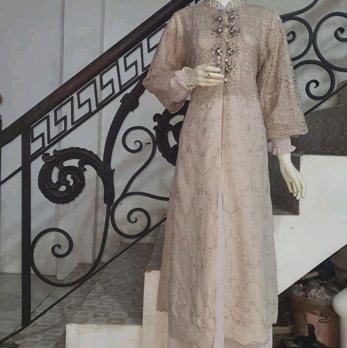 gamis Kerancang Safira terbaru mewah anggun