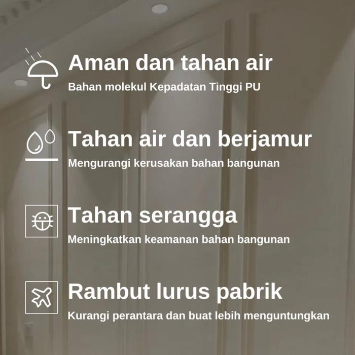 [1.5METER] List Wall Moulding PVC / List Border Molding 3D Wainscoting Ukiran Dinding Lis Tengah Pin