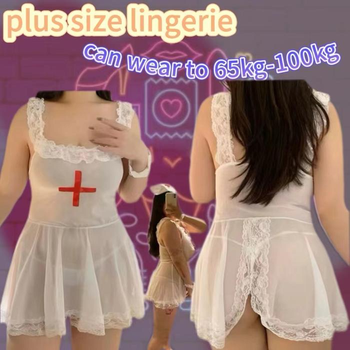 TERKINI LOCAL DELIVERY JUMBO COSPLAY COSTUME SEXY NURSE SEXY COSPLAY JUMBO CAN WEAR TO 100KG BURUAN 