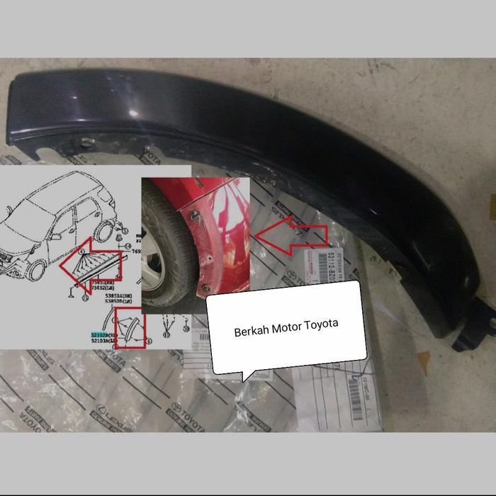 Over Fender Depan Bagian Depan Rush Terios 2006 2007 2008 2009 2010