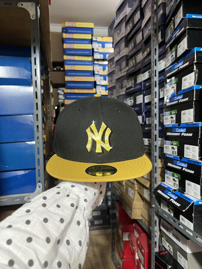 SPECIAL EDITION 59FIFTY TOPI SNAPBACK NY NEYYAN BLACK-YELLOW CAPS ORIGINAL NRA60750843