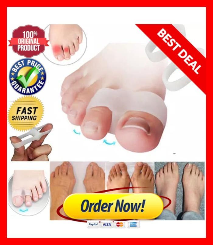 Exclusive Sale Pemisah Pelindung Jempol Jari Kaki / Bunion Toe Gel Silicone Separator Pasti Ori