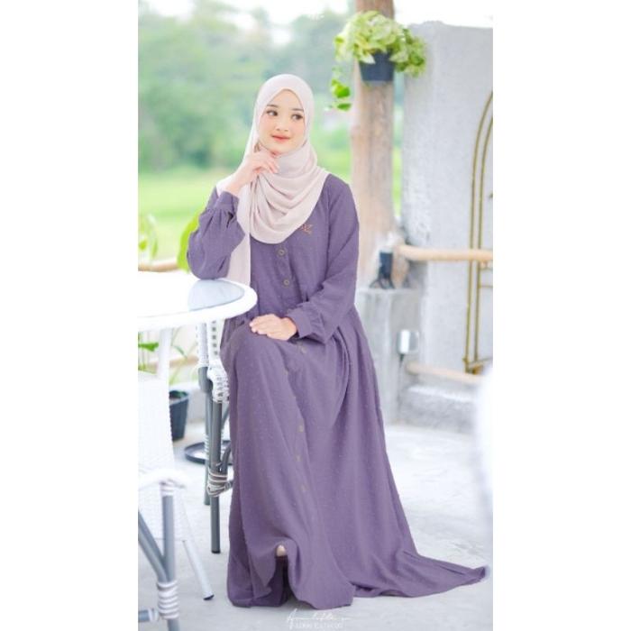 Baru Gamis Muslimah Aden Anindya Dress Crinckle Uragiri Premium