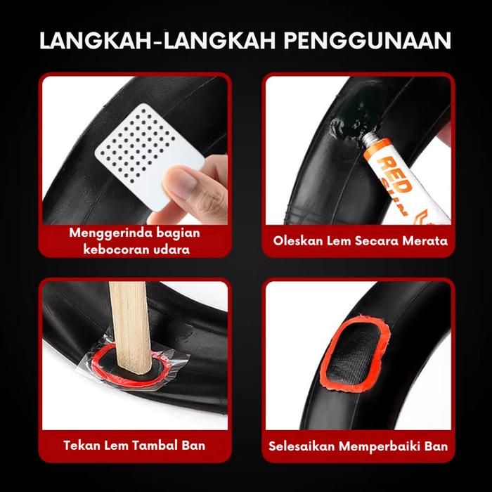 Mitsushi Bicycle Tire Patch Set Bicycle Tire Repair Kit Tools for Bicycle Supplies