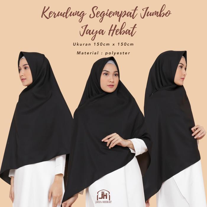 HIJAB JILBAB KERUDUNG SEGIEMPAT SEGI EMPAT JUMBO 150X150 S4AL JAYA HEBAT