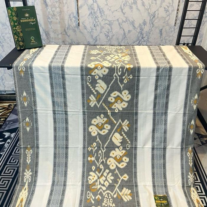 SARUNG DONGGALA SONGKET PREMIUM /SARUNG DONGGALA SKT/SARUNG DONGGALA PUTIH