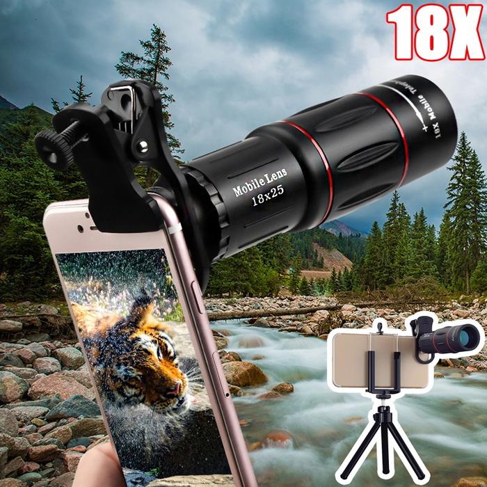 TT27 - Stok siap !!! 18X Lensa Kamera Zoom Cam Lensa Tele Telezoom Lens Kamera Persediaan Konser Tel