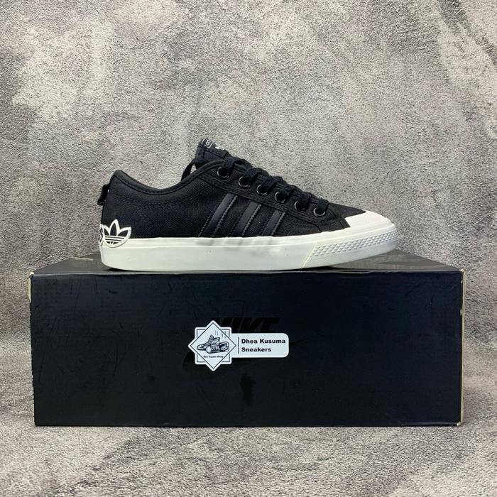 Sepatu Second Casual Adidas Nizza Low Black Size 39 1/3 Insole 24,5 cm Original Guarantee 100%