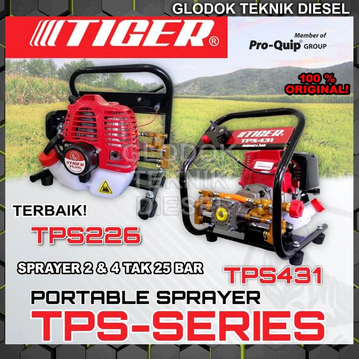 Tiger Mesin Semprot Air Pertanian Portable Sprayer Serbaguna 4 TAK & 2 TAK Bensin ORIGINAL TERBAIK