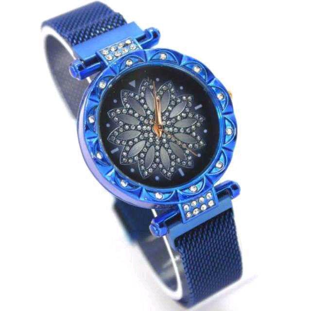 RT003 jam tangan wanita rantai chanel magnet/ Jam tangan wanita stainless steel mewah murah