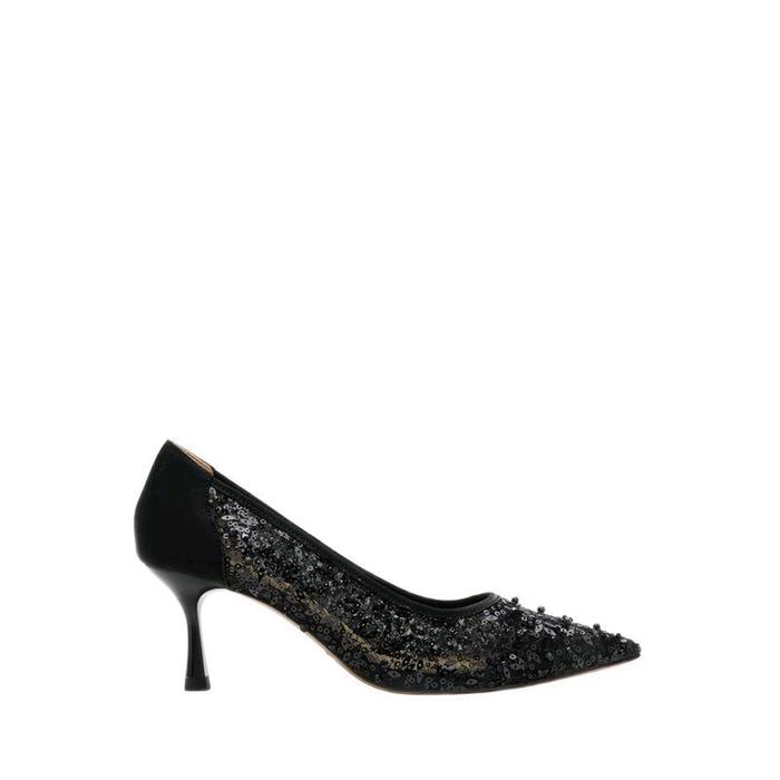 PAZZION Raena Sequined Mesh Original Women's Heels Shoes