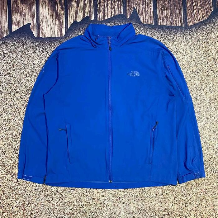 jaket TNF THE NORTH FACE FLIGHT SERIES biru jaket casual pria murah bagus size XL