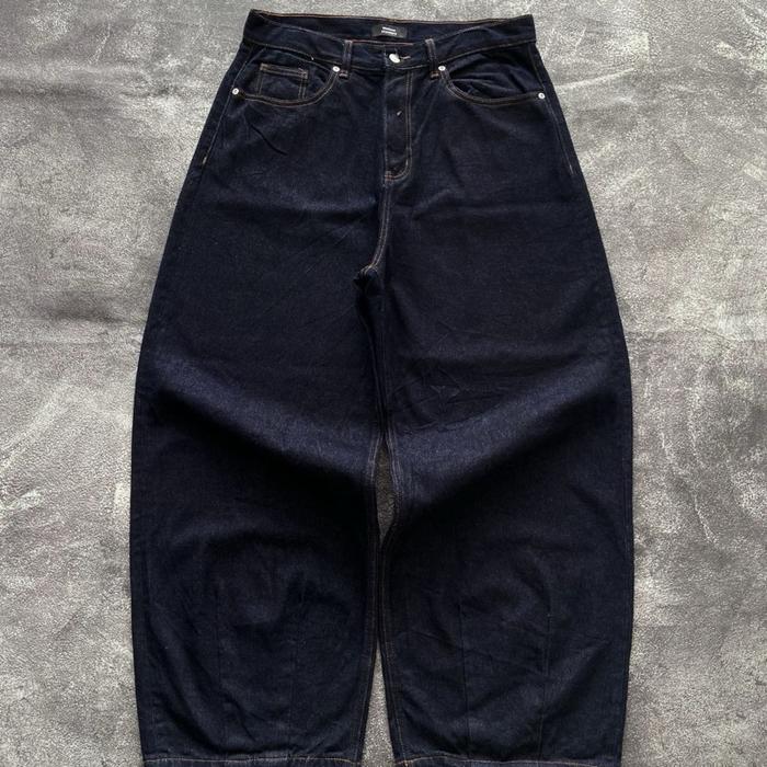 Musinsa Standard Indigo Denim Heavyweight Ballon Wide Pants