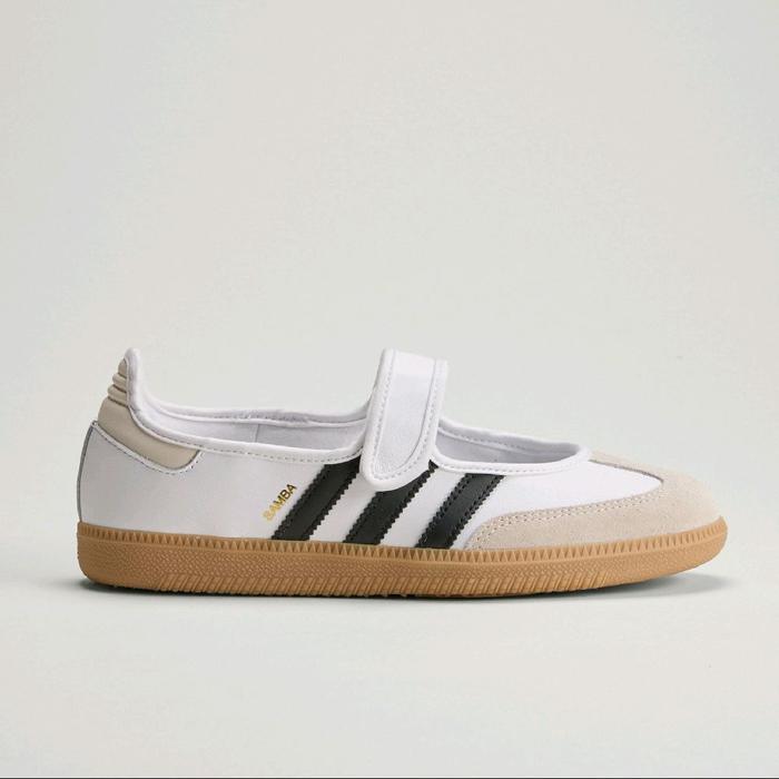 Sepatu Sneakers Casual Adidas Samba Jane Women's Authentic BNWB - Cloud White/ Alumina/ Core Black