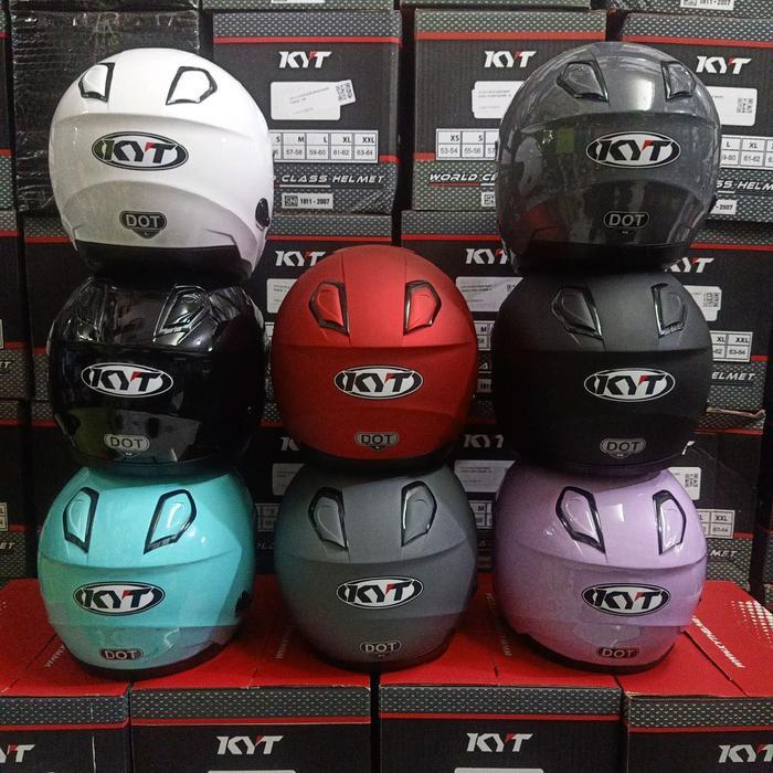 helm kyt kyoto r polos putih original 100 % Motorcycle kytkyotoputih