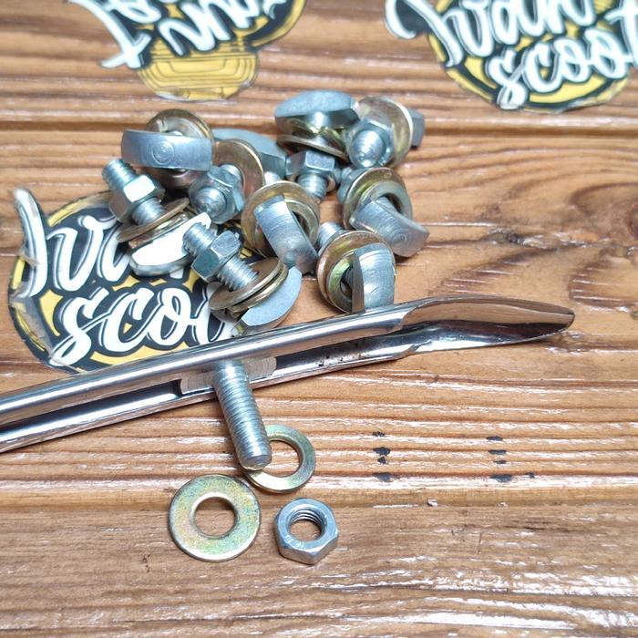 baut lis spakbor vespa super sprint baut slebor vespa