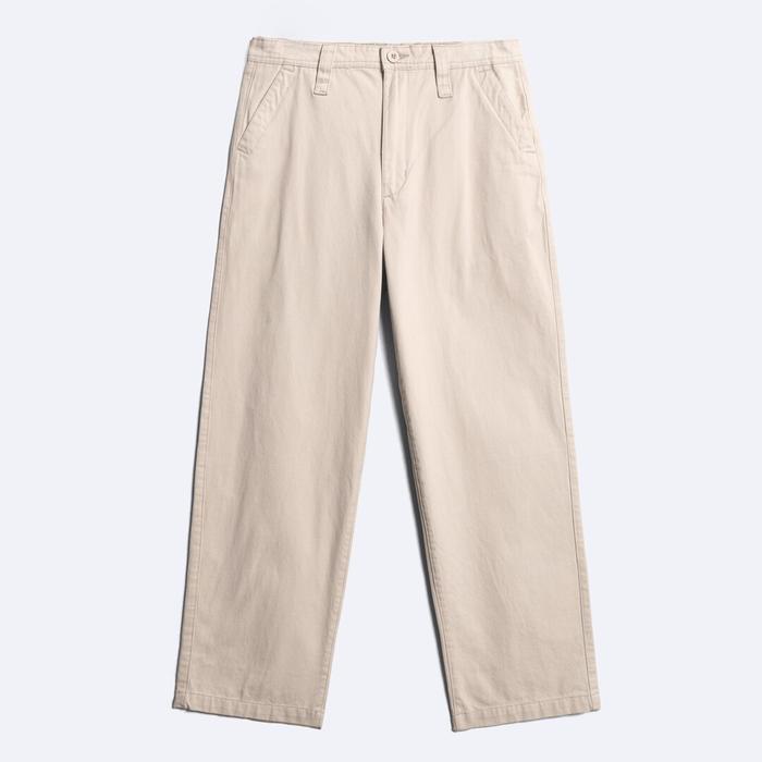 Wide Chino Pants White Cream