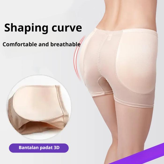 Legging Pengangkat Pinggul Kecantikan Celana Pelangsing Celana Dalam Pengontrol Perut Bokong Palsu P