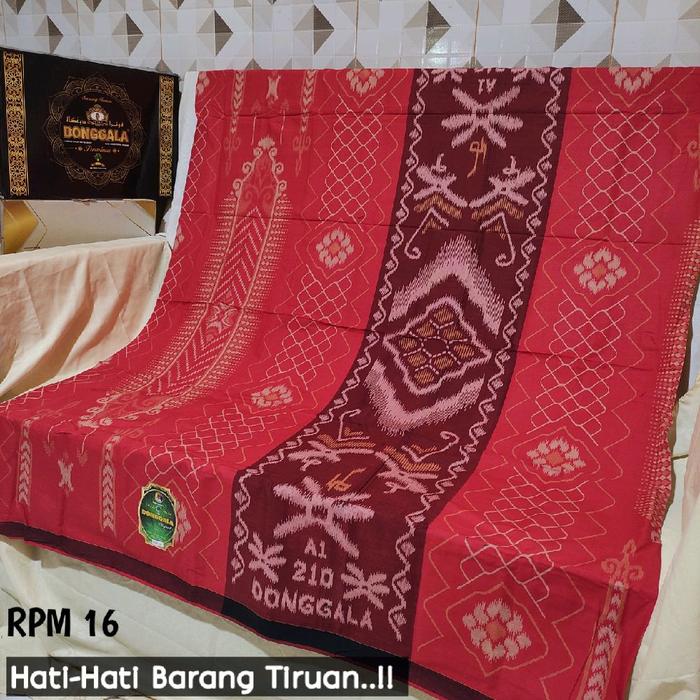 Sarung Donggala MGE Full Songket & Non songket terbaru Premium Hitam Muslim Motif Silver Tenun Dewas