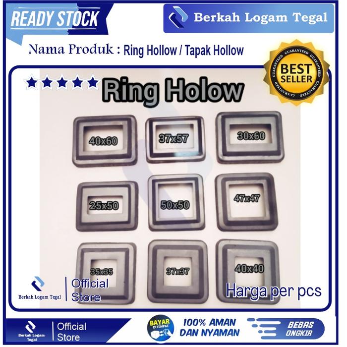 Ring hollow 30x30 mm besi plat tapak hollow minimalis ornamen pagar grosir