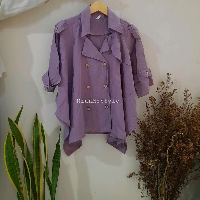 Blus / Blouse Atasan Wanita Ungu / Lilac / Purple