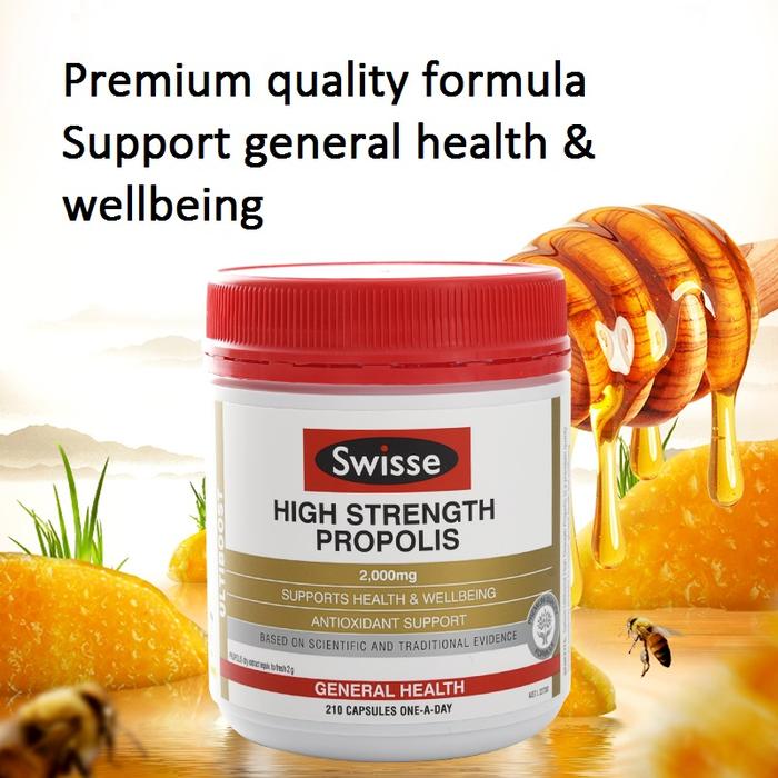Swisse Propolis 2000mg 210 kapsul organik ultra-premium antioksidan