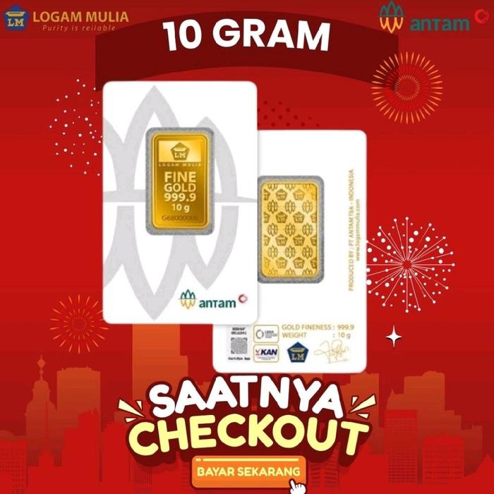 Antam 10 Gram. Emas antam 10 Gram Redmark.