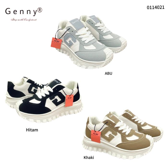 Genny Sepatu Sneakers Wanita 4 CM Import (0114021) Casual Shoes Sport